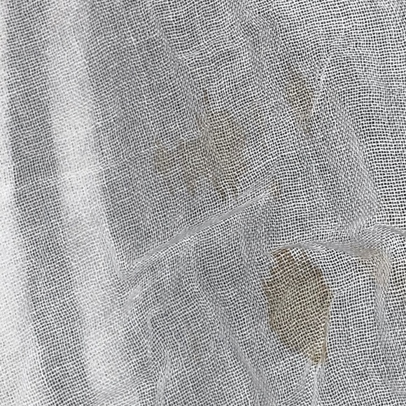 H&M Women’s Blue Striped Cotton Scarf - Picture 3 of 13